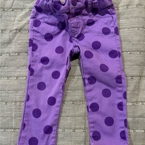 Gymboree Purple Polka Dot Jeans and Shirt Set